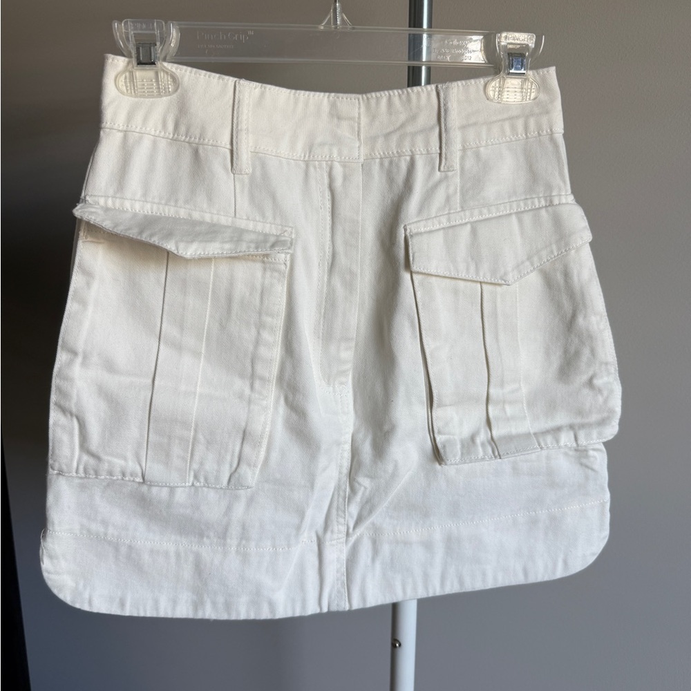 Bohme Cream Cargo Mini Skirt